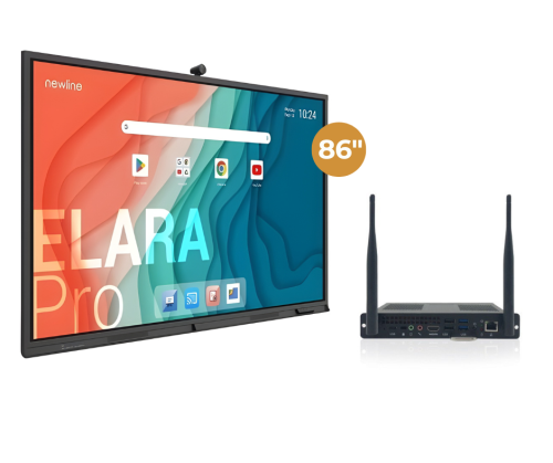 Monitor interaktywny Newline Elara PRO TT-8623QCA+ 86″ + komputer OPS WB5E820W (Intel Ultra i5-125H) - 0% VAT!
