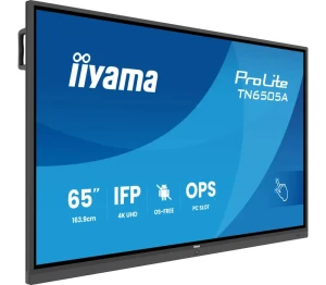 Monitor interaktywny iiyama ProLite TN6505A-B1AG 65" 4K bez Androida – bezpieczny, praca z PC lub OPS - 0% VAT!